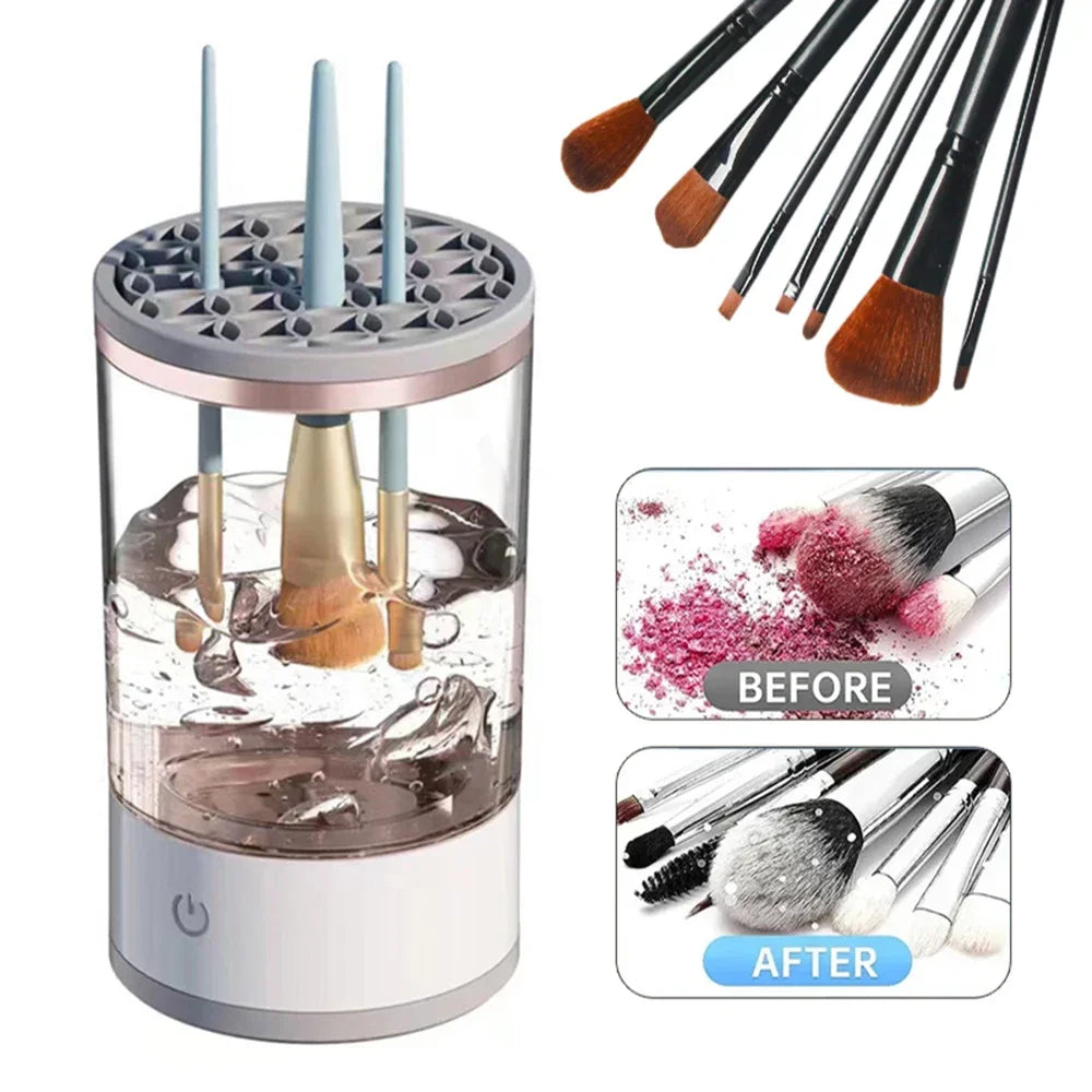 3 In 1 Makeup brush cleaner USB plug-in lazy electric makeup brush cleaner Makeup brush washing and drying machine