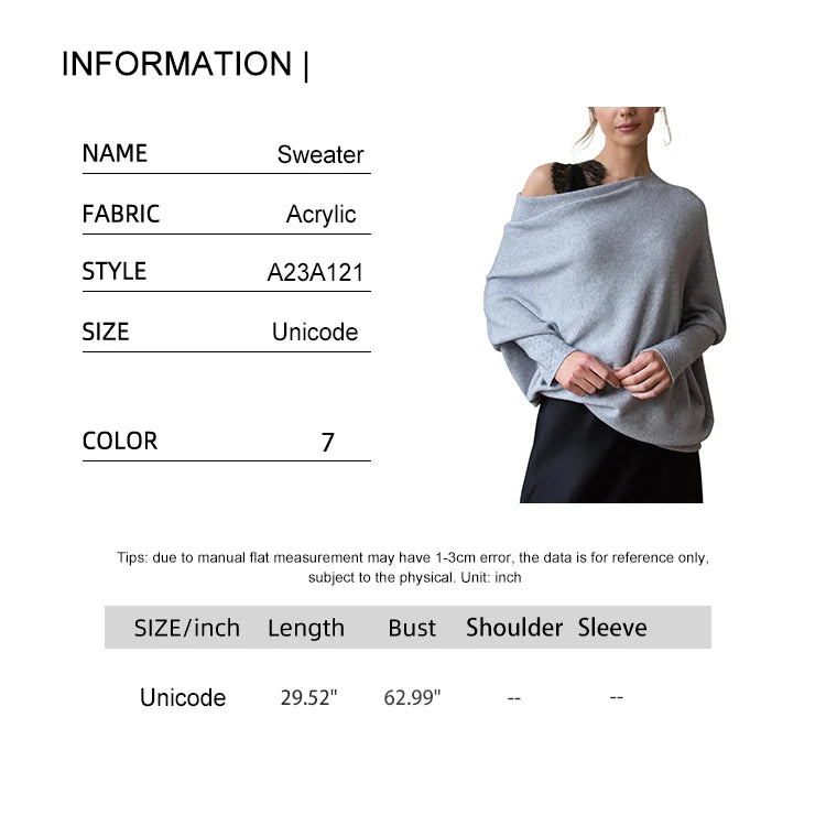 2025 Autumn And Winter New Women's Ribbed Knit Jumper Set Head Casual Bat Sleeve Round Neck Simple Versatile Knitwear Jumper